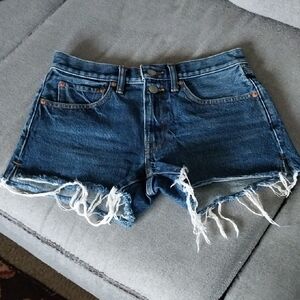Lucky Brand Mud Rise Cut Off Short Frayed Hem